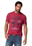Arizona T-Shirt Kurzarm Rot/Dunkelrot/Rosa