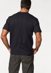 Man's World T-Shirt Regular Fit mit Print Rundhals Used-Look 