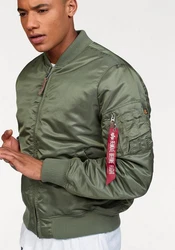 ALPHA INDUSTRIES Jacke 'MA-1 VF 59 Reflective Camo 65' Dunkelgrün/Khaki