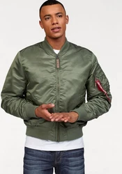 ALPHA INDUSTRIES Jacke 'MA-1 VF 59 Reflective Camo 65' Dunkelgrün/Khaki