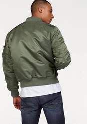 ALPHA INDUSTRIES Jacke 'MA-1 VF 59 Reflective Camo 65' Dunkelgrün/Khaki