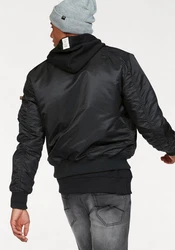 ALPHA INDUSTRIES Jacke 'MA-1 VF 59 Reflective Camo 65' rot/schwarz