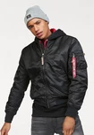 ALPHA INDUSTRIES Jacke 'MA-1 VF 59 Reflective Camo 65' rot/schwarz