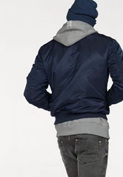 ALPHA INDUSTRIES Jacke 'MA-1 VF 59 Reflective Camo 65' Blau/Dunkelblau/Hellblau