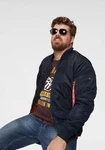 ALPHA INDUSTRIES Jacke 'MA-1 VF 59 Reflective Camo 65' Blau/Dunkelblau/Hellblau