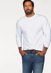 Fruit of the Loom Langarmshirt Weiß/Creme/Grau