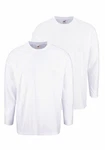 Fruit of the Loom Langarmshirt Weiß/Creme/Grau