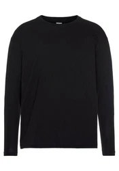 Fruit of the Loom Langarmshirt Schwarz/Dunkelblau