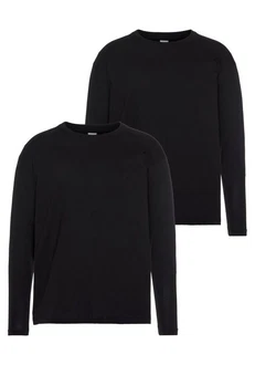 Fruit of the Loom Langarmshirt Schwarz/Dunkelblau Fruit of the Loom Langarmshirt Schwarz/Dunkelblau