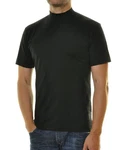 RAGMAN Stehkragenshirt Schwarz