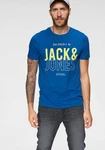 Jack & Jones T-Shirt KOMPO TEE Dunkelblau/Blau