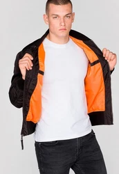 ALPHA INDUSTRIES Jacke MA-1 TT Schwarz/Grau/Dunkelgrau