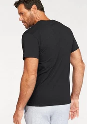 Fruit of the Loom T-Shirt mit V-Ausschnitt Schwarz/Weiß/Hellgrau