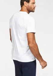 Fruit of the Loom T-Shirt mit V-Ausschnitt Weiß/Creme/Grau