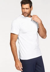 Fruit of the Loom T-Shirt mit V-Ausschnitt Weiß/Creme/Grau