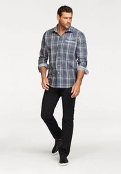 Pioneer Authentic Jeans Straight-Jeans RON Regular Fit Schwarz/Braun/Orange