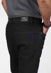 John Devin Straight-Jeans Schwarz/Braun