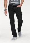 John Devin Straight-Jeans Schwarz/Braun