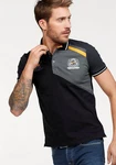 Bruno Banani Poloshirt Kurzarm mit Polokragen Dunkelblau/Grau