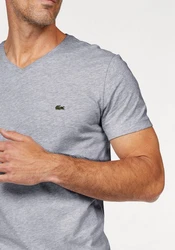 Lacoste V-Shirt Ikonisches Lacoste-Krokodil 