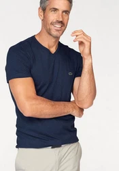 Lacoste V-Shirt Ikonisches Lacoste-Krokodil 