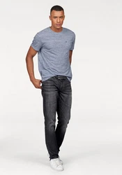 Bruno Banani T-Shirt Kurzarm Slim Fit Rundhalsausschnitt Grau/Hellblau/Dunkelblau