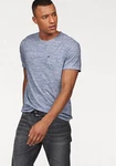 Bruno Banani T-Shirt Kurzarm Slim Fit Rundhalsausschnitt Grau/Hellblau/Dunkelblau