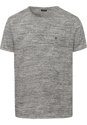 Bruno Banani T-Shirt Kurzarm Slim Fit Rundhalsausschnitt Hellgrau/Grau/Schwarz