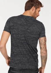 Bruno Banani T-Shirt Kurzarm Slim Fit Rundhalsausschnitt Dunkelgrau/Dunkelblau/Hellgrau/Grau