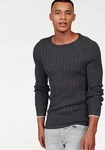 Bruno Banani Rundhalspullover Rippoptik 