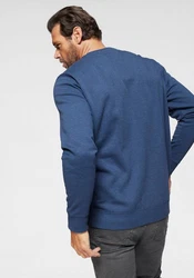 Man's World Sweatshirt Basic-Stil Rundhalsausschnitt unifarben