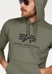 Alpha Industries Kapuzenpullover Basic Hoodie Herren Dunkelgrün/Khaki