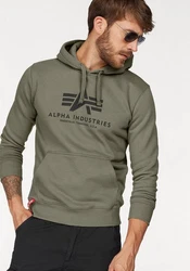 Alpha Industries Kapuzenpullover Basic Hoodie Herren Dunkelgrün/Khaki