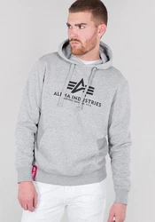 Alpha Industries Kapuzenpullover Basic Hoodie Herren Hellgrau