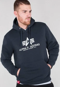 Alpha Industries Kapuzenpullover Basic Hoodie Herren Hellblau/Dunkelblau/Blau
