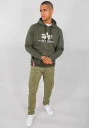 Alpha Industries Kapuzenpullover Basic Hoodie Herren Dunkelgrün