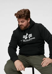Alpha Industries Kapuzenpullover Basic Hoodie Herren Schwarz/Rot/Hellgrau/Rosa