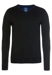 TOM TAILOR Herren Basic Pullover mit V-Ausschnitt (1012820) Black (1012820)
