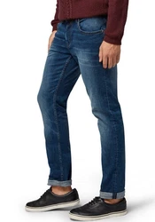 TOM TAILOR Denim Aedan Straight Jeans Dunkelblau/Blau