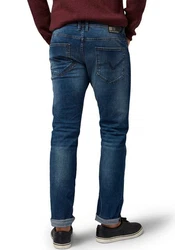 TOM TAILOR Denim Aedan Straight Jeans Dunkelblau/Blau/Hellblau