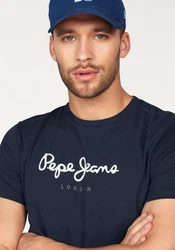Pepe Jeans T-Shirt 'Eggo' Dunkelblau/Blau