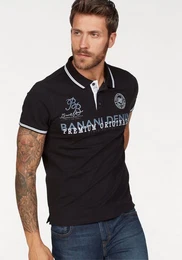 Poloshirt Kurzarm, krpernahe Passform, Polokragen, aus Baumwollmischung