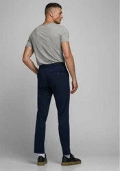 Jack & Jones T-Shirt SLIM-FIT BASIC TEE V-NECK Hellgrau/Grau/Dunkelgrau