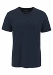 Jack & Jones T-Shirt SLIM-FIT BASIC TEE V-NECK Dunkelblau/Blau