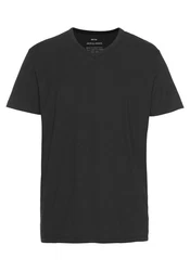 Jack & Jones T-Shirt SLIM-FIT BASIC TEE V-NECK Dunkelgrau/Grau/Schwarz