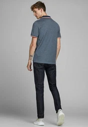 Jack & Jones Poloshirt JJEPAULOS POLO SS NOOS Denim Blue