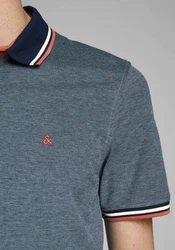Jack & Jones Poloshirt JJEPAULOS POLO SS NOOS Denim Blue
