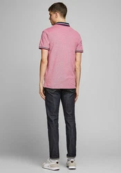 Jack & Jones Poloshirt JJEPAULOS POLO SS NOOS Rot (3613)