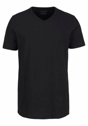 Jack & Jones T-Shirt JACBASIC V-NECK TEE 2 PACK schwarz