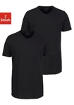 Jack & Jones T-Shirt JACBASIC V-NECK TEE 2 PACK schwarz